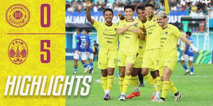 Pegadaian Liga 2 - PSIM Yogyakarta Permalukan Persiku Kudus Dengan Skor Telak 5-0